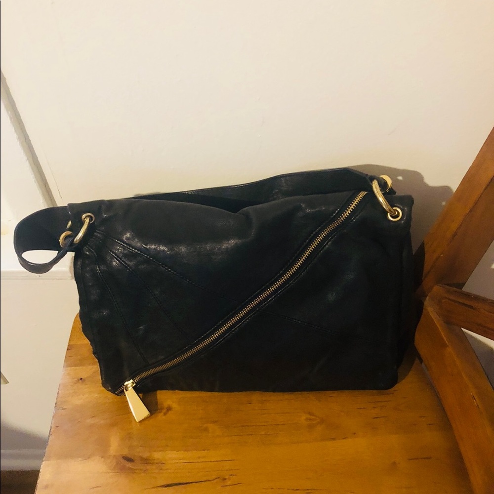 Authentic leather hobo bag.